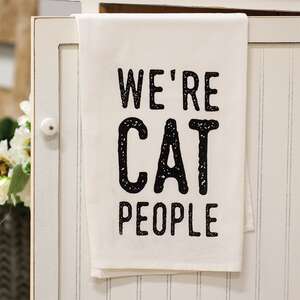 We’re Cat People Dish Towel 54203