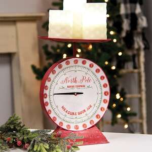 North Pole Baking Company Red Metal Scale 60449