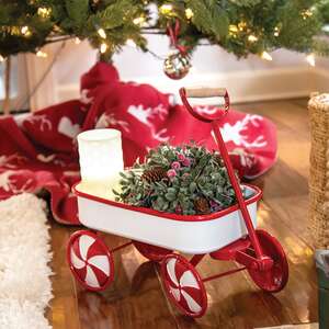Candy Cane Metal Wagon 70114;
