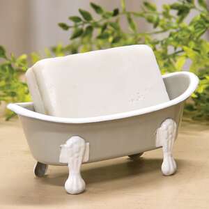 Light Gray Iron Bathtub Soap Dish 70119