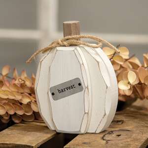 Cream Harvest Pumpkin Chunky Sitter 91110;