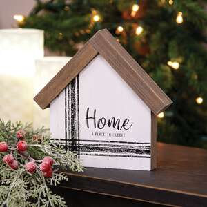 A Place to Cuddle Wooden House Sitter;