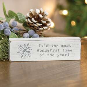 Most Wonderful Time of Year Typewriter Block 91117;