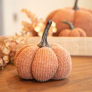Burnt Orange Knit Pumpkin Medium ADC4101;