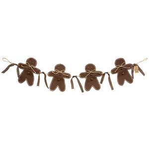 Fabric Gingerbread Garland, 36" #CS38505