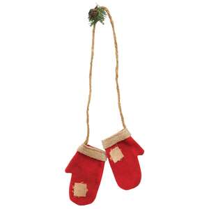 Primitive Fabric Mittens Hanging Ornament #CS38509