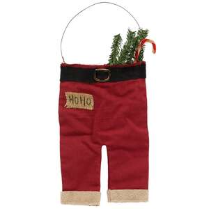 Santa Pants Fabric Hanger Ornament