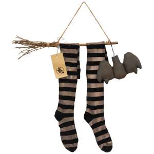 Witch Feet & Broom Hanger Ornament #CS38652