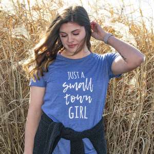 Small Town Girl Tee - Blue - # L18