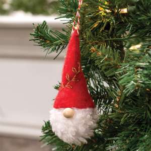 Jingle Bell Red Gnome Ornament QHTX2026