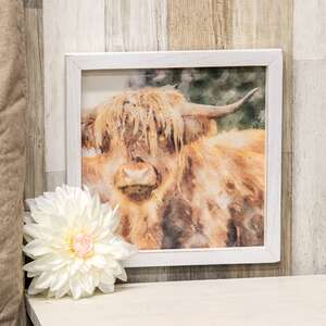 Shaggy Steer Framed Portrait 36238;