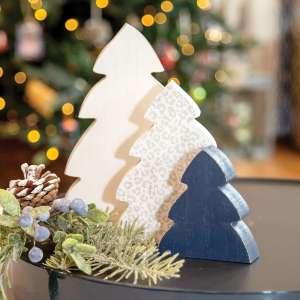 Cool Print Chunky Christmas Trees, 3/Set 36257