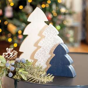Cool Print Chunky Christmas Trees, 3/Set 36257;