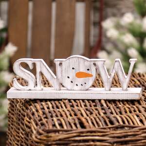 Distressed Snowman "Snow" on Base 36402