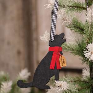 Merry Woofmas Dog With Scarf Ornament 36589