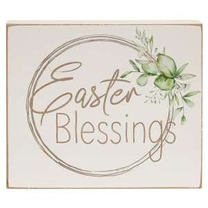 Easter Blessings Wooden Block #36838