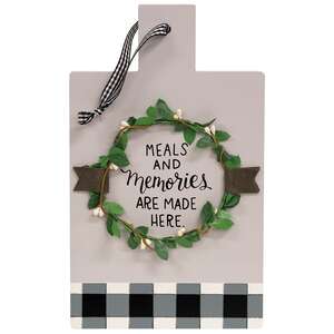 Meals and Memories Cutting Board Sign