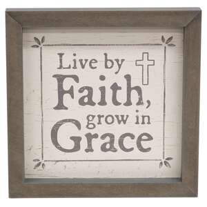 Live By Faith Framed Sign #37041