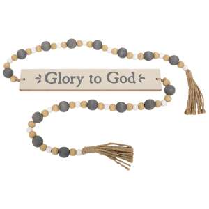 Glory to God Beaded Garland Sign #37077