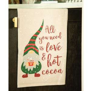 All You Need is Love & Hot Cocoa Dish Towel, #51477