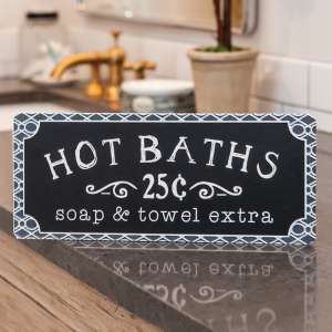 Hot Baths Sign - #65151