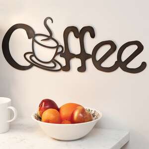 Coffee Metal Cutout Sign 65154