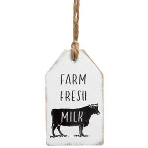 Farm Fresh Milk Wood Tag #65222
