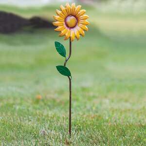 Metal Sunflower Garden Stake -