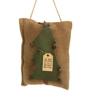 Merry Christmas Tree Pillow Ornament