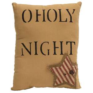 O Holy Night Star Decorative Pillow
