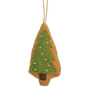 Beaded Tree Fabric Ornament