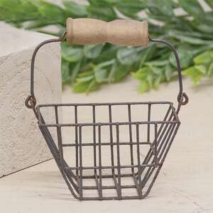 Mini Wire Egg Basket Tote