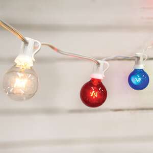 Patriotic Patio Lights, 10 ct, 9ft L03663;