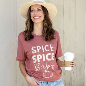 Spice Spice Baby T-Shirt, Heather Clay L123