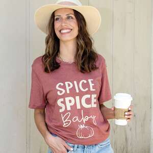 Spice Spice Baby T-Shirt, Heather Clay L123XXL