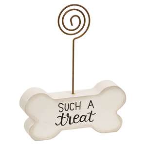 Such A Treat Wooden Bone Photo Holder