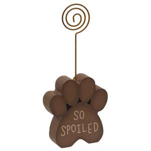 So Spoiled Wooden Paw Photo Holder