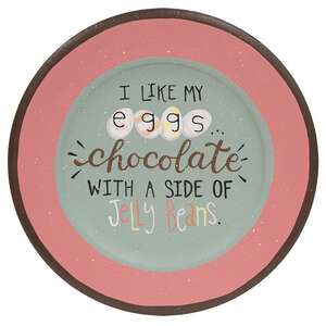 I Like My Eggs Chocolate Plate #36951