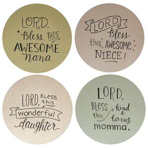 Lord Bless This Wonderful Woman Plate, 4 Asstd.