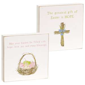 Easter Hope Square Block, 2 Asstd.