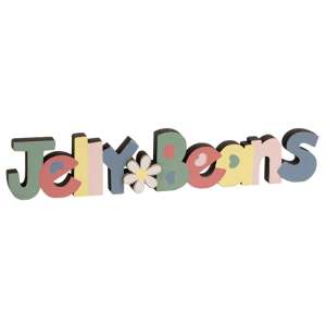 Jellybeans Wooden Word Cutout Sitter #37065