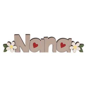 Nana Wooden Word Cutout Sitter