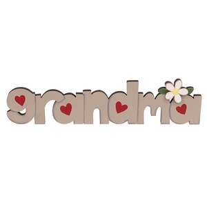 Grandma Wooden Word Cutout Sitter #37071