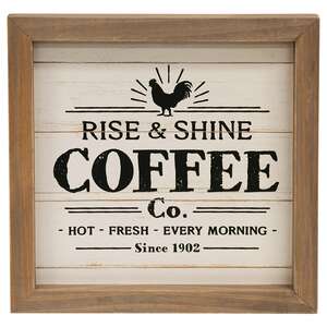 Rise & Shine Coffee Co. Framed Sign