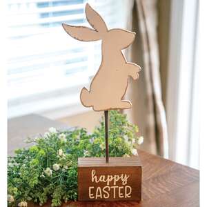 Happy Easter Bunny Pedestal 60423;