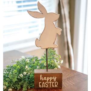 Happy Easter Bunny Pedestal 60423