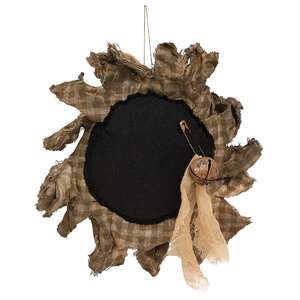 Primitive Plaid Black Eyed Daisy Hanger