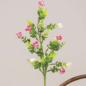 Pink & White Paper Wildflower Pick 18294
