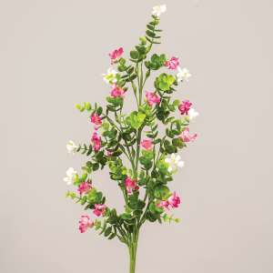 Pink & White Paper Wildflower Spray 18297