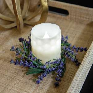 Purple Astilbe Candle Ring, 3" 18313